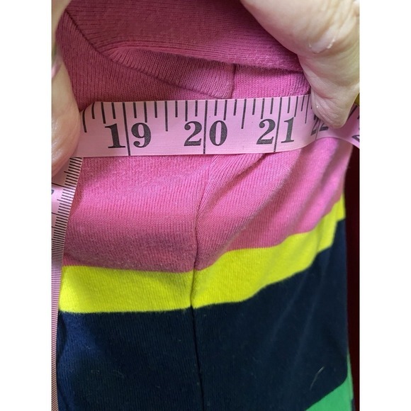 VTG Lauren by Ralph Lauren Dress Women Large Multi stripes, Casual Preppy - Picture 6 of 7